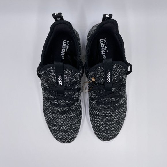 Adidas Cloudfoam Pure Black / White Womens Shoes - Picture 5 of 8